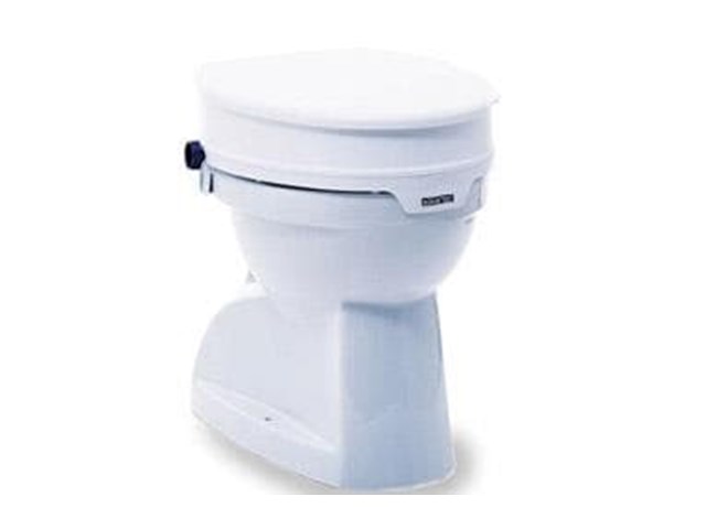 Elevador de WC regulable en altura e inclinación